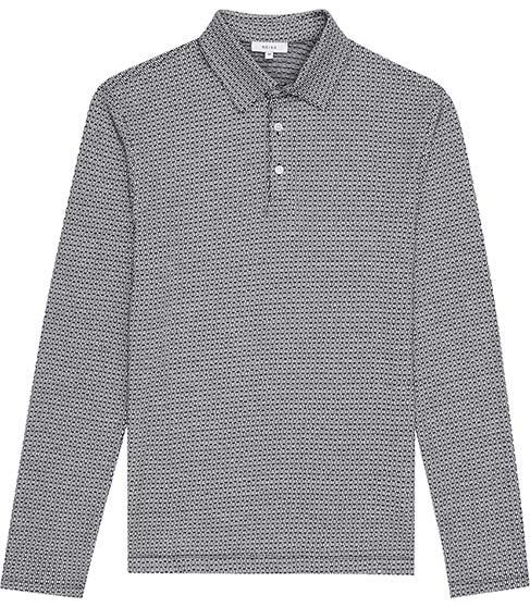 Reiss Mirage Jaqcuard Polo Shirt