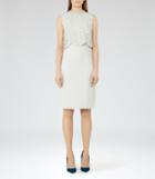 Reiss Bobbi - Womens Lace-top Dress In Green
