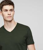 Reiss Dayton - V-neck T-shirt In Green, Mens, Size M