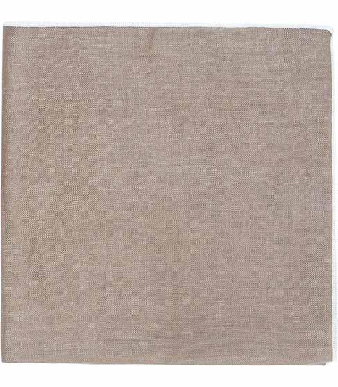 Reiss Yacht Linen Border Pocket Square
