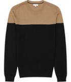 Reiss Barten - Mens Colour Block Jumper In Black, Size Xs