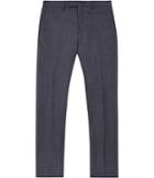 Reiss Severinos - Mens Slim Check Trousers In Blue, Size 28