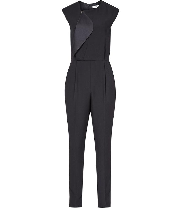 Reiss Maye - Womens Zip-front Jumpsuit In Blue, Size 4