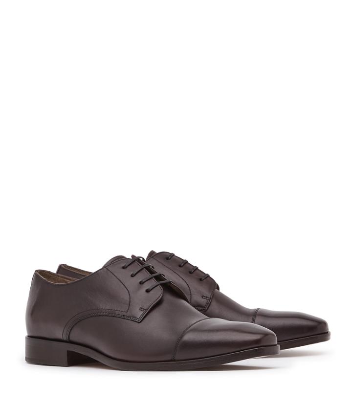 Reiss Finley - Toe Cap Derby Shoes In Red, Mens, Size 8