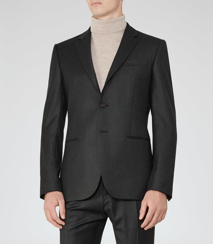 Reiss Frazier B - Mens Modern Fit Blazer In Green, Size 38