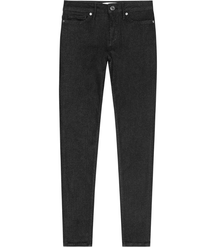 Reiss Stevie - Womens Low-rise Skinny Jeans In Black, Size 25