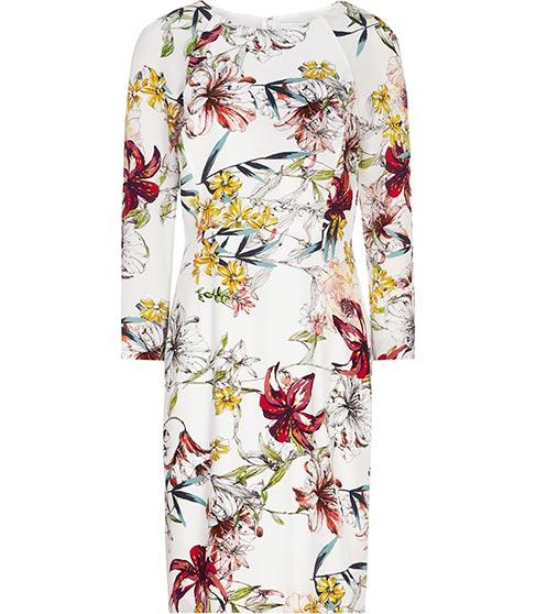 Reiss Lottie Printed Silk Dress