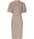 Reiss Margeaux High-neck Suede Dress