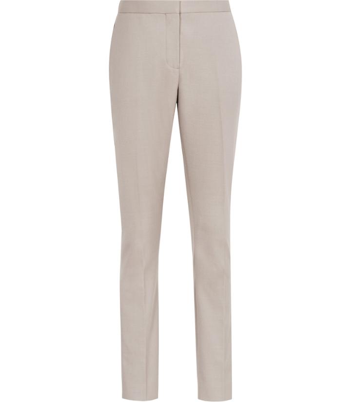 Reiss Truman Trouser - Womens Slim-leg Trousers In Grey, Size 4