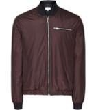 Reiss Bert - Mens Technical Bomber Jacket In Red, Size Xs