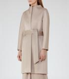 Reiss Melissa - Collarless Wrap Coat In Brown, Womens, Size 2