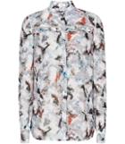 Reiss Frost - Womens Blur Print Blouse In Cream, Size 4