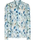 Reiss Lily - Womens Printed Blouse In Blue, Size 4