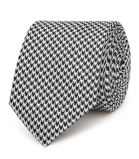 Reiss Leroy Silk Houndstooth Tie