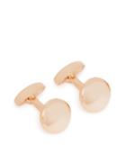 Reiss Bilbao - Mens Dome Cufflinks In Yellow