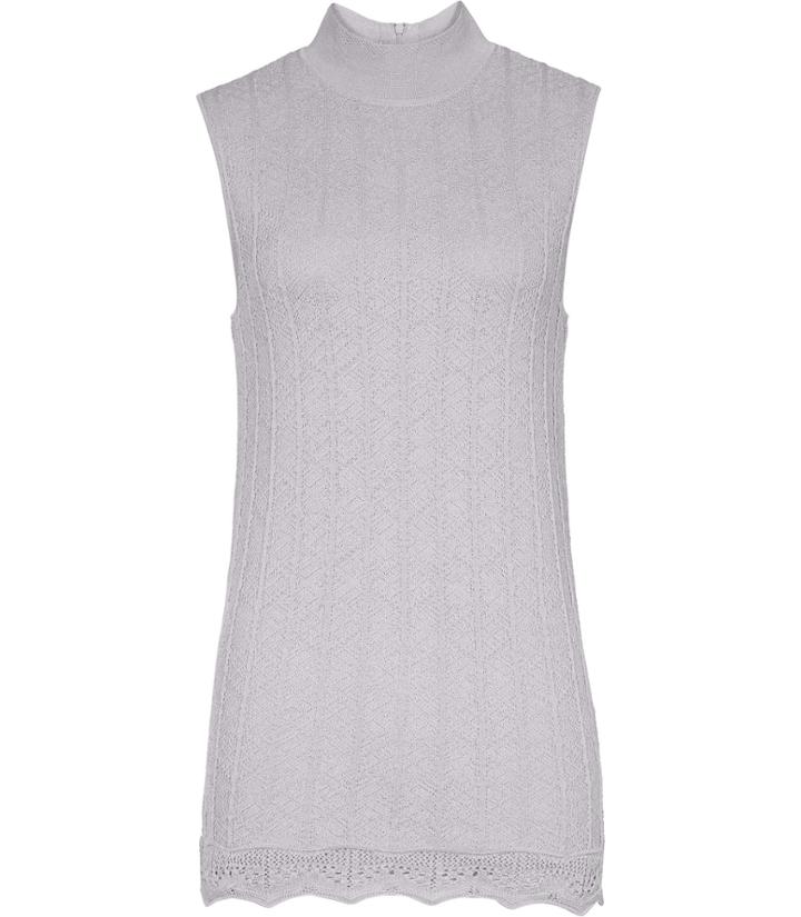 Reiss Anni - Womens Knitted Tank Top In Grey, Size Xs
