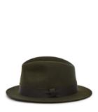 Reiss Europa - Mens Christys Wool Fedora Hat In Green, Size S/m