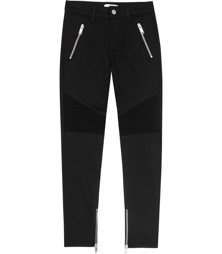 Reiss Biker - Womens Biker Jeans In Black, Size 24