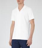 Reiss Turin - Mens Terry Towelling Shirt In White, Size Xs