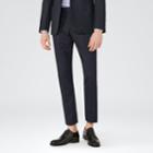 Reiss Bank - Mens Cotton And Linen Trousers In Blue