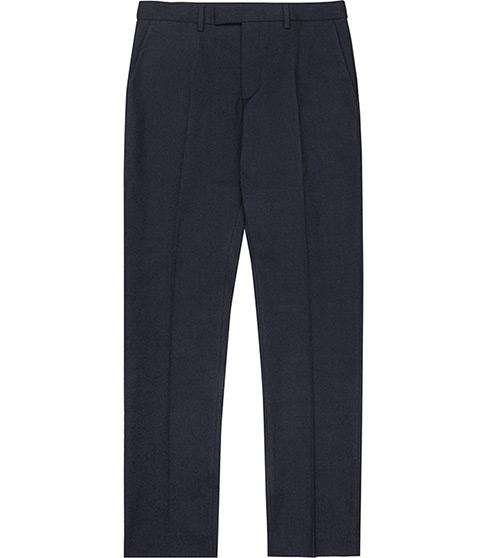 Reiss Plant Micro Herringbone Trousers
