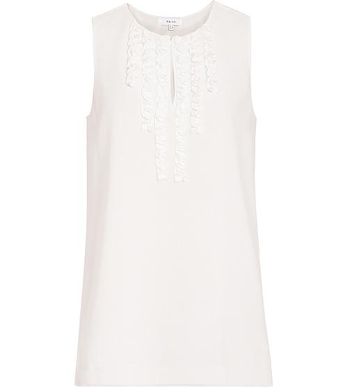 Reiss Seirra Ruffle-front Top