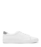 Reiss Don - Mens Leather Lace-up Sneakers In White, Size 8