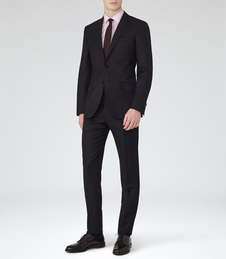 Reiss Charlie - Mens Modern Fit Suit In Blue, Size 46