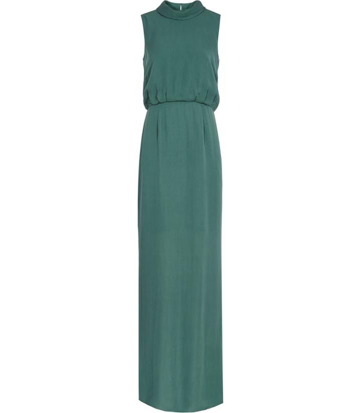 Reiss Ora - Womens High-neck Maxi Dress In Green, Size 4