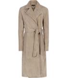 Reiss Yuki - Womens Suede Trench Coat In White, Size 6