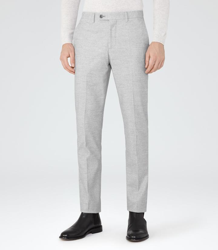 Reiss Royce - Mens Brushed Twill Trousers In Brown, Size 30