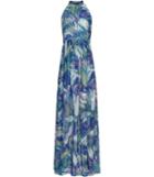 Reiss Anise - Womens Printed Maxi Dress In Blue, Size 10