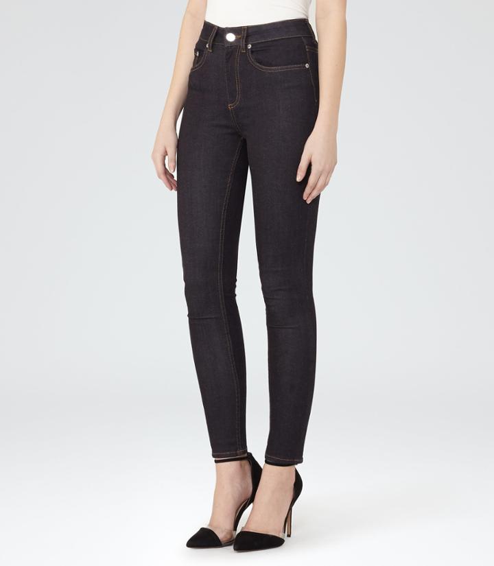 Reiss Helvin - High-rise Skinny Jeans In Blue, Womens, Size 28