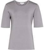Reiss Karen - Womens Texured Short-sleeve Jumper In Grey, Size Xs