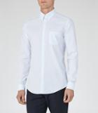 Reiss Jaks - Mens Striped Oxford Shirt In Blue, Size S