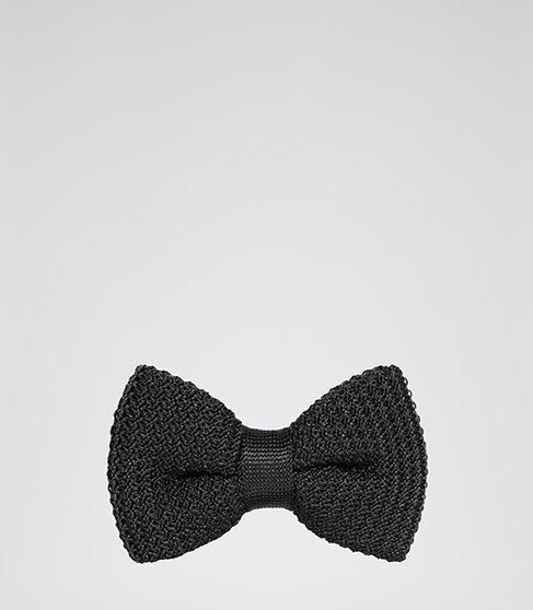 Reiss Dexter Silk Knitted Bow Tie