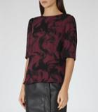 Reiss Diver - Womens Crossover-back Top In Black, Size 4