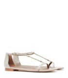 Reiss Brigitte - Metal-detail Flat Sandals In Brown, Womens, Size 6