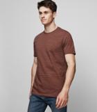 Reiss Taylor - Fine Stripe T-shirt In Yellow, Mens, Size Xs