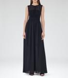Reiss Clara - Womens Sleeveless Maxi Dress In Blue, Size 6
