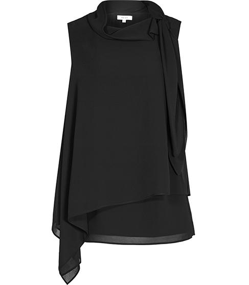 Reiss Tris Tie-neck Top
