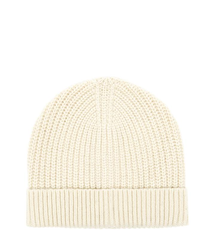 Reiss Milton - Mens Ribbed Beanie Hat In White