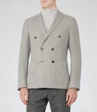 Reiss Carlo - Mens Double-breasted Blazer In Grey, Size 38