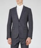 Reiss Host B - Wool Notch Lapel Blazer In Blue, Mens, Size 36