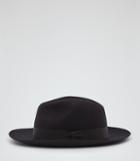 Reiss Grosvenor - Mens Christys Wool Fedora Hat In Blue, Size S