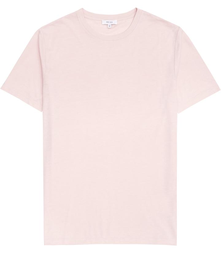 Reiss Bless Marl - Mens Crew Neck T-shirt In Red, Size S
