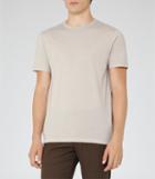 Reiss Bless Marl - Mens Crew Neck T-shirt In Brown, Size S