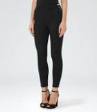 Reiss Hedy Black - Womens High-rise Cropped Jeans In Black, Size 24