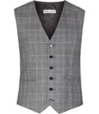 Reiss Breburn W Checked Wool Waistcoat