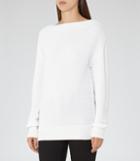 Reiss Katherine - Ripple-stitch Jumper In White, Womens, Size Xs